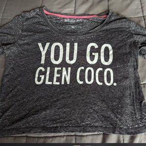You go Glen Coco / Mean Girls Crop Burn out tee